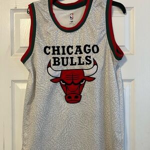 Chicago Bulls NBA Jersey Basketball White Red Mens Size Small
